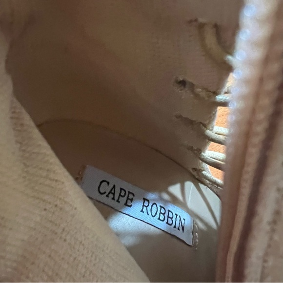 Cape Robbin Womens Suede Side Lace Up Over The Knee High Heel Boots size 8 - Picture 11 of 12